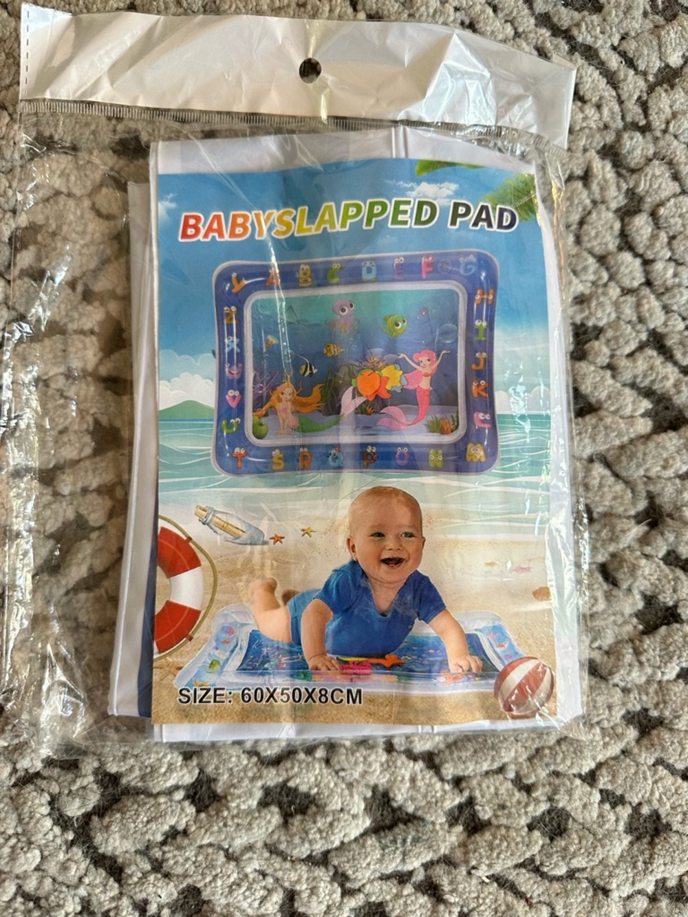 Baby Slapped Pad Inflatable Baby Play Mat - Blue